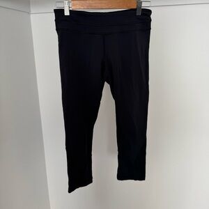 Lululemon athletica women’s cropped black leggings 8